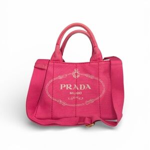 Prada Fuchsia Small Tote Bag Crossbody